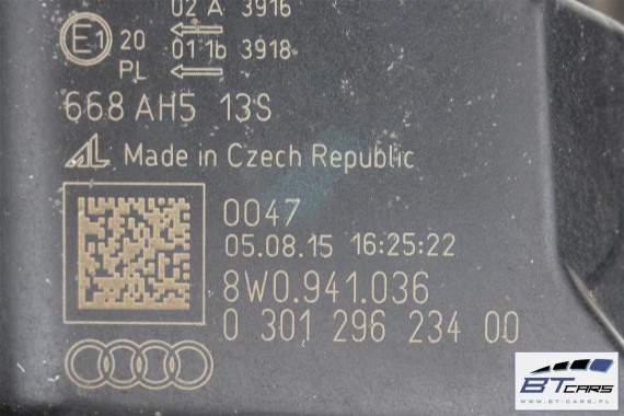 AUDI A4 PRZÓD S-LINE maska błotnik zderzak pas przedni wzmocnienie 8W Kolor LY9B czarny 8W0821105 8W0821106 8W0823029 8W0807611