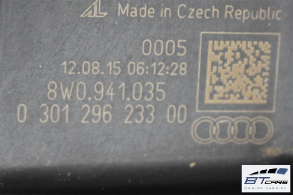 AUDI A4 PRZÓD S-LINE maska błotnik zderzak pas przedni wzmocnienie 8W Kolor LY9B czarny 8W0821105 8W0821106 8W0823029 8W0807611