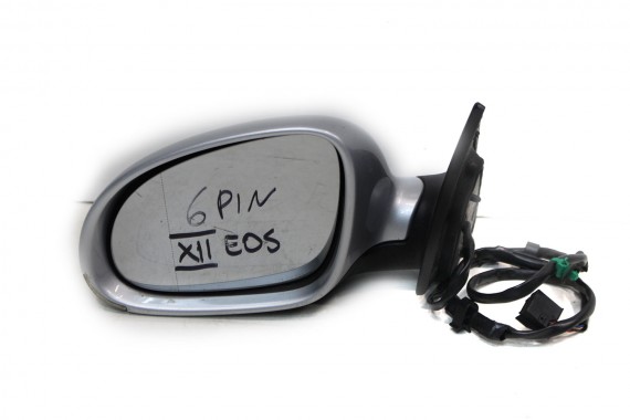 VW EOS LUSTERKO DRZWI ZEWNĘTRZNE LEWE 6pin pinów kabli przewodów 6 PIN 1Q srebrny
