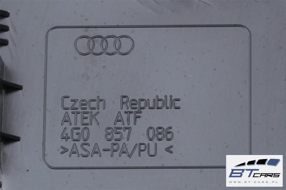 AUDI A6 WYKOŃCZENIE ZAŚLEPKA KONSOLI 4G0857085 4G0857086 4G0 857 085 boczna osłona boku 4PK czarny 4G0857085 4G0857086 4G0857085