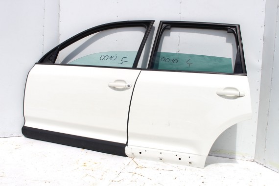 VW TOUAREG DRZWI STRONA LEWA PRZÓD + TYŁ 7L lewe przednie + tylne 2 sztuki 7L0 2003-2010 białe biały