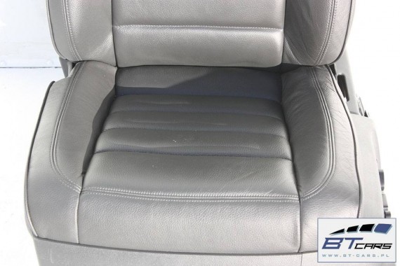 VW TOUAREG FOTELE KOMPLET FOTELI siedzeń siedzenia fotel tapicerka 7L skóra kolor - antracyt GP LIFT 2006-2010