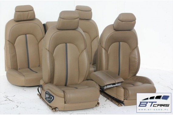 AUDI A8 LONG FOTELE KOMPLET FOTELI siedzeń siedzenia tapicerka 4H D4 wentylowane masaże wersja DESIGN SELECTION + BOCZKI DRZWI