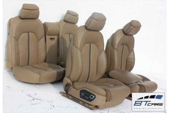 AUDI A8 LONG FOTELE KOMPLET FOTELI siedzeń siedzenia tapicerka 4H D4 wentylowane masaże wersja DESIGN SELECTION + BOCZKI DRZWI