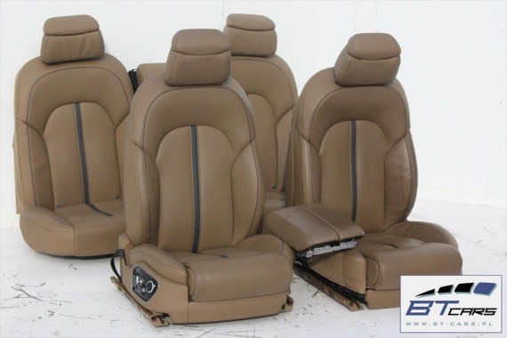 AUDI A8 LONG FOTELE KOMPLET FOTELI siedzeń siedzenia tapicerka 4H D4 wentylowane masaże wersja DESIGN SELECTION + BOCZKI DRZWI
