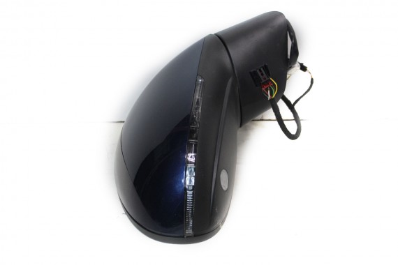 VW TOUAREG 7P LUSTERKO DRZWI PRAWE 11pin zewnętrzne pinów kabli przewodów 9+2 11 pin LH5X niebieski (night blue) 7P6857502