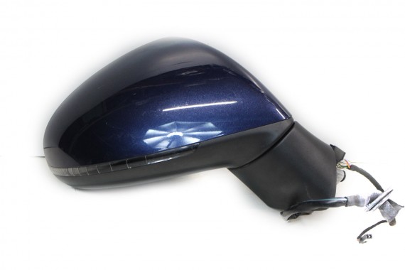 VW TOUAREG 7P LUSTERKO DRZWI PRAWE 11pin zewnętrzne pinów kabli przewodów 9+2 11 pin LH5X niebieski (night blue) 7P6857502