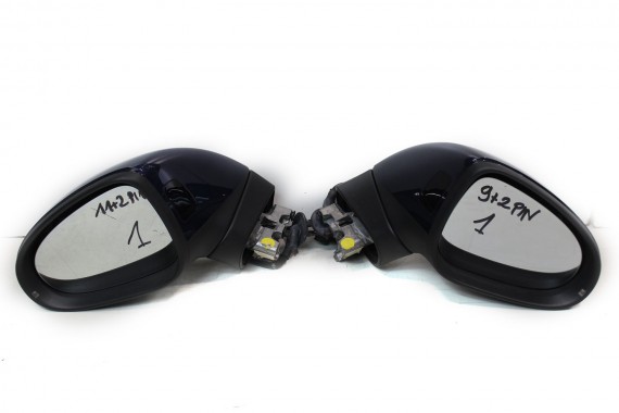 VW TOUAREG 7P LUSTERKO DRZWI PRAWE 11pin zewnętrzne pinów kabli przewodów 9+2 11 pin LH5X niebieski (night blue) 7P6857502