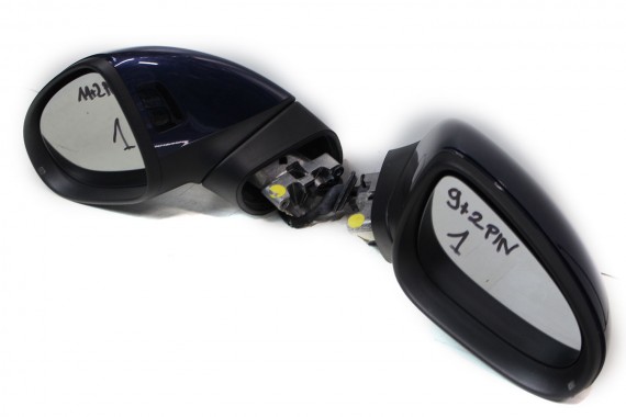 VW TOUAREG 7P LUSTERKO DRZWI PRAWE 11pin zewnętrzne pinów kabli przewodów 9+2 11 pin LH5X niebieski (night blue) 7P6857502