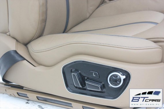 AUDI A8 LONG FOTELE KOMPLET FOTELI siedzeń siedzenia tapicerka 4H D4 wentylowane masaże wersja DESIGN SELECTION + BOCZKI DRZWI