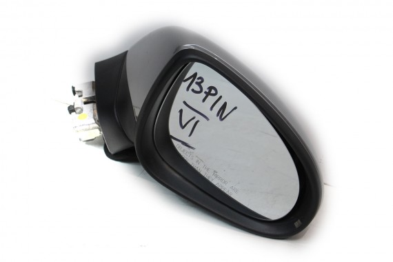 VW TOUAREG 7P LUSTERKO DRZWI PRAWE 13pin zewnętrzne pinów kabli przewodów 13 pin 7P6 857 502 7P6857502 LB7W srebrny 7P6857502AB