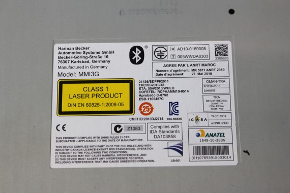 AUDI A1 CZYTNIK NAVI MMI DVD KART SD 3G+ 8XA035670H 8XA 035 670 H Sim NAWIGACJA 8X LIFT MULTIMEDIA FL 8XA035670H 8XA035670J