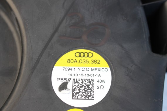 AUDI Q5 GŁOŚNIKI KOMPLET 80A035398 80A035382 80A035411 80A035415 ZESTAW GŁOŚNIKÓW 80A 2017-
