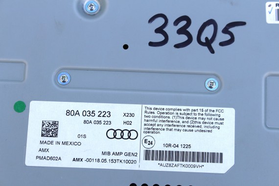 AUDI Q5 80A GŁOŚNIKI BANG&Olufsen WZMACNIACZ 80A035223 80A035399B 80A035382A 80A035416 80A035399A 80A035297 80A035303 80A035411A