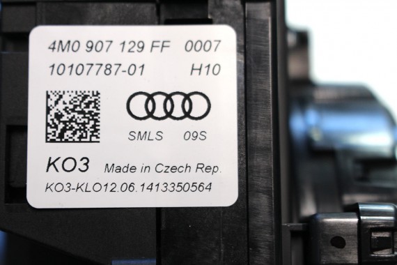AUDI Q7 MANETKI+TAŚMA AIR BAG 4M0907129FF przełączniki kierownicy+moduł manetka asystent LINE ASSIST 4M0 907 129 FF 4M0907129FF