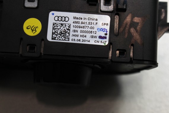 AUDI A4 A5 Q5 Q7 PRZEŁĄCZNIK WŁĄCZNIK ŚWIATEŁ 4M0941531F 4M0 941 531 F 8W 80A 4M 4M0941531F 4M0941531AA 4M0941531N 4M0941531F
