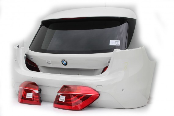 BMW 2 F45 TYŁ KLAPA BAGAŻNIKA ZDERZAK TYLNY ALPINWEISS kolor  + LAMPY TYLNE lampa 300 Alpinweiss 3
