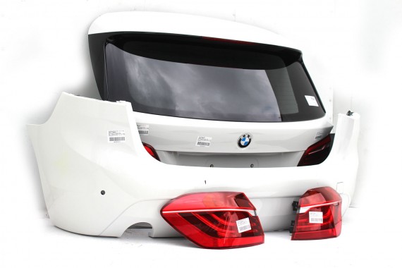 BMW 2 F45 TYŁ KLAPA BAGAŻNIKA ZDERZAK TYLNY ALPINWEISS kolor  + LAMPY TYLNE lampa 300 Alpinweiss 3