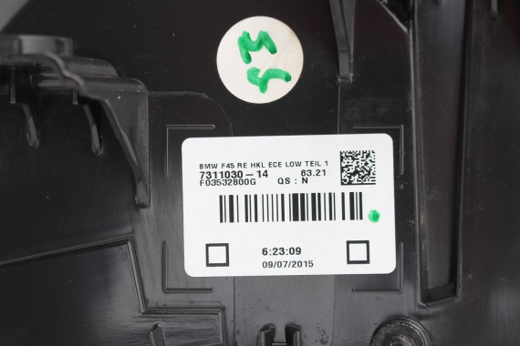 BMW 2 F45 TYŁ KLAPA BAGAŻNIKA ZDERZAK TYLNY ALPINWEISS kolor  + LAMPY TYLNE lampa 300 Alpinweiss 3