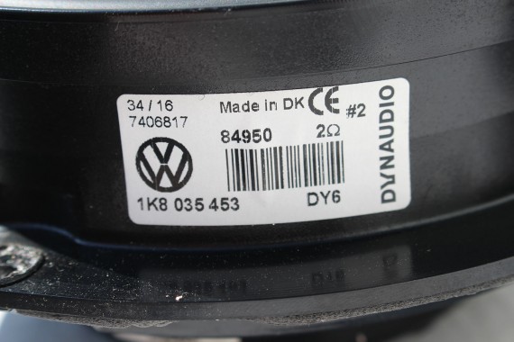 VW GOLF VII 7 GŁOŚNIKI WZMACNIACZ DYNAUDIO 5Q0035456 1K8035453 1K8035411F 1K8035411C 5G0035591 5G4971694R głośnik nagłośnienie