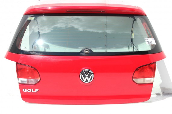VW GOLF 5K VI 6 TYŁ ZDERZAK tylny KLAPA BAGAŻNIKA + lampa Kolor: czerwony 5K