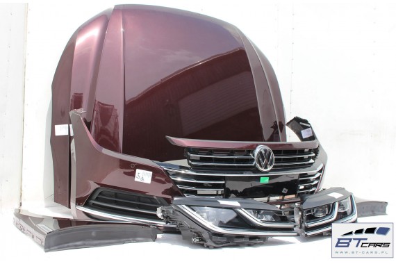 VW ARTEON PRZÓD LD3Y maska błotniki zderzak pas przedni wzmocnienie błotnik lampy Full Led Kolor Crimson red 5P 5P5P  3G8941082
