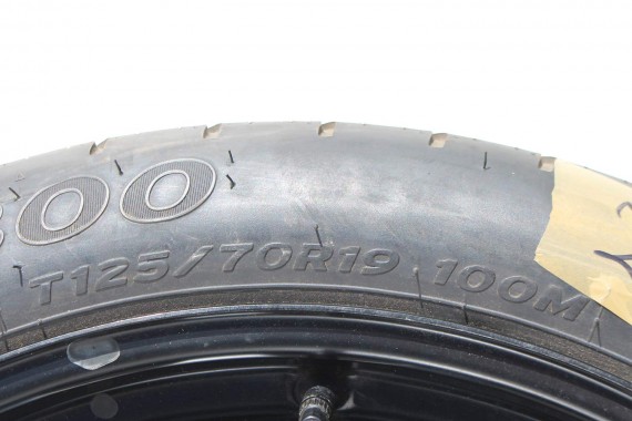 AUDI A4 A5 KOŁO DOJAZDOWE 8K0601027D DOJAZDÓWKA ZAPAS 8K0 601 027 D 4B*19H2 ET29 5x112 HANKOOK S300 125/70/19 100M 8K B8 8T 8F