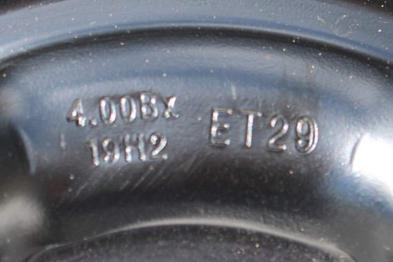 AUDI A4 A5 KOŁO DOJAZDOWE 8K0601027D DOJAZDÓWKA ZAPAS 8K0 601 027 D 4B*19H2 ET29 5x112 HANKOOK S300 125/70/19 100M 8K B8 8T 8F