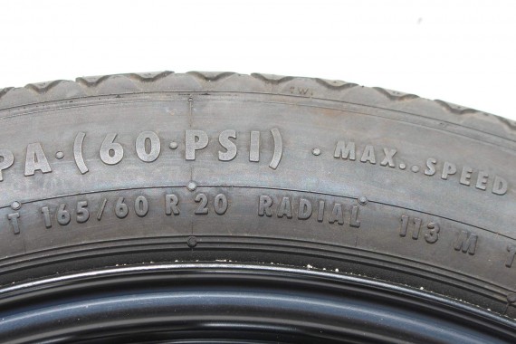 AUDI A8 KOŁO DOJAZDOWE DOJAZDÓWKA ZAPAS 4H0601027 4H0 601 027 5J*20H2 ET22 5x112 CONTINENTAL 165/60/20 113M 4H0601027 4H0601027