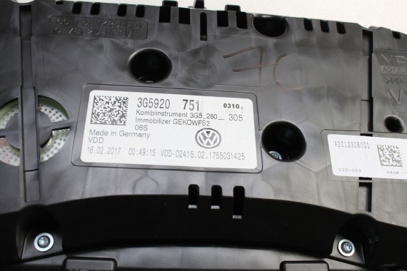 VW ARTEON ZEGARY 3G5920751 LICZNIKI DIESEL 3G5 920 751 zegar licznik 2.0 TDi 3G8 2017-