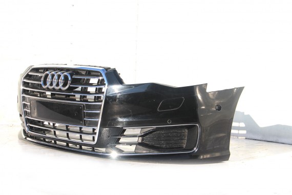 AUDI A6 4G LIFT PRZÓD maska błotniki zderzak pas przedni lampy wzmocnienie Led 4G 2015- LY9B czarny  4G0941005F 4G0941006F C7 FL