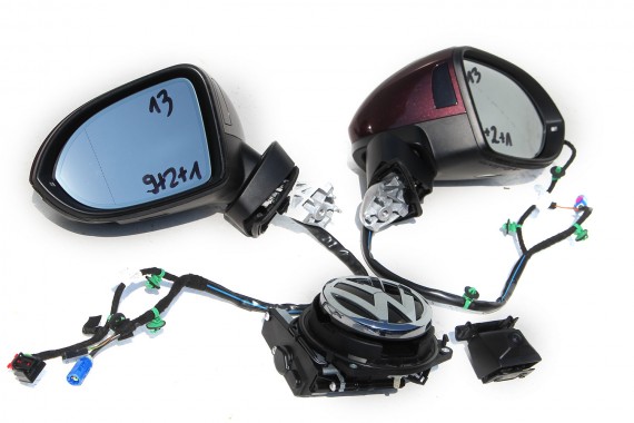 VW PASSAT B8 KAMERY 360 3G0827469J + LUSTERKA lusterko lewe prawe 4szt kamer side assist kamera przód + tył fotochrom lusterko