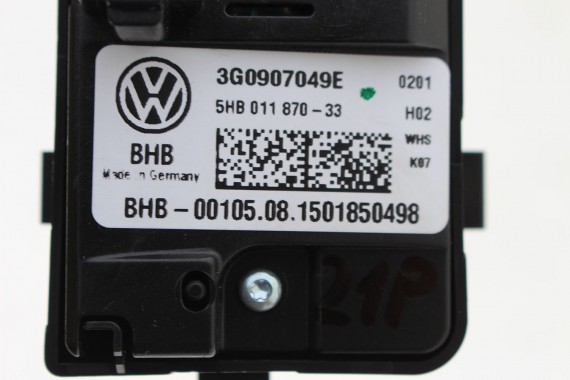 VW PASSAT B8 PANEL KLIMATYZACJI TYŁ 3G0907049E 3G0 907 049 E klimy moduł sterownik nawiewu 3G, 5T, 5NA, 3G8 tylny