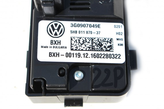 VW PASSAT B8 PANEL KLIMATYZACJI TYŁ 3G0907049E 3G0 907 049 E klimy moduł sterownik nawiewu 3G, 5T, 5NA, 3G8 tylny