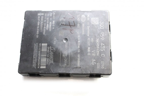 VW AUDI SKODA MODUŁ STEROWNIK KESSY 3Q0959435C 3Q0959435A 3Q0 959 435 A 3Q0959435A 3Q0959435C 3Q0959435E 3Q0959435A 3Q0959435C