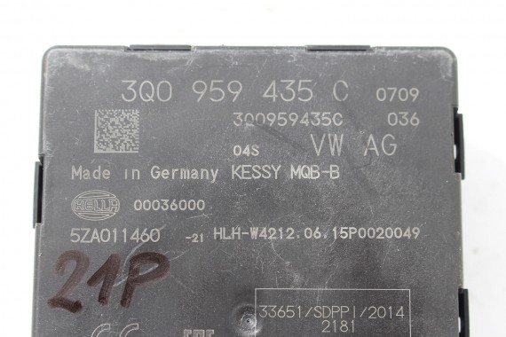 VW AUDI SKODA MODUŁ STEROWNIK KESSY 3Q0959435C 3Q0959435A 3Q0 959 435 A 3Q0959435A 3Q0959435C 3Q0959435E 3Q0959435A 3Q0959435C