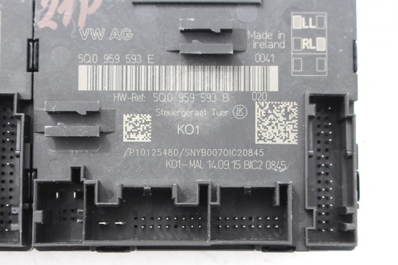 AUDI VW SKODA MODUŁ DRZWI 5Q0959592E 5Q0959592B 5Q0959593E 5Q0959593B  5G 959 592 E 5Q0 959 593 E  8V 8S 5G 510 5NA 5T 2GA przód