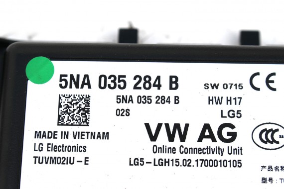 VW GOLF 7 PASSAT B8 MODUŁ STEROWNIK USŁUG ONLINE 5NA035284B 5NA 035 284 B 5NA035284B 5NA035284B 5NA035284B 5NA035284B 5NA035284