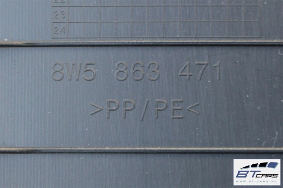 AUDI A4 B9 SEDAN BOCZEK + PAS + DYWAN BAGAŻNIKA 8W5863879F 8W5863880C 8W5863471 8W5863463A boczki bagażnik tapicerka 8W B9