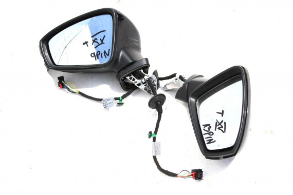 VW TIGUAN II 5NA LC9X LUSTERKO DRZWI LEWE KIEROWCY 9 pin kabli zewnętrzne elektrycznie składane 9 pinów przewodów kabli 2016-