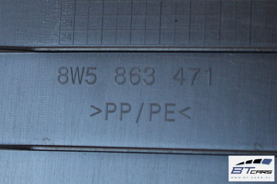 AUDI A4 B9 SEDAN BOCZEK + PAS + DYWAN BAGAŻNIKA 8W5863879F 8W5863880C 8W5863471 8W5863463A boczki bagażnik tapicerka 8W B9
