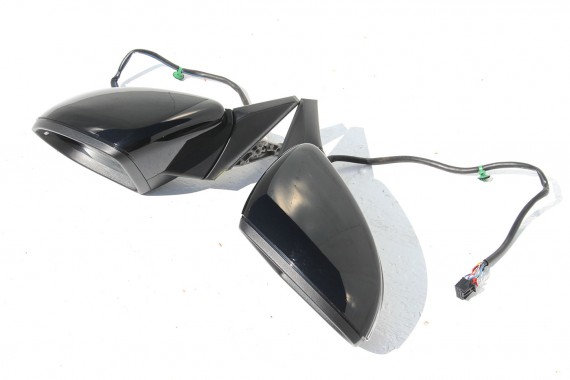 VW GOLF 7 VII L041 LUSTERKO DRZWI LEWE 9 pin kabli Kierowcy elektrycznie składane zewnętrzne  pinów przewodów czarny 5G 5G9 L041