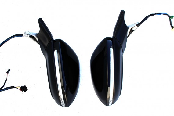 VW GOLF 7 LC9X LUSTERKO DRZWI PRAWE 6+2 pin kabli zewnętrzne pinów przewodów czarne side assist 5G FL LIFT Pasażera 8pin