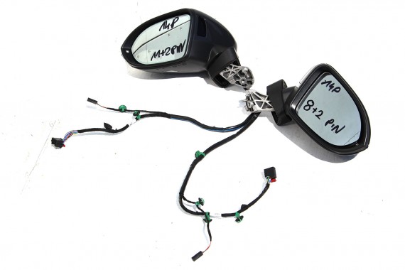 VW PASSAT B8 LI7F LUSTERKO DRZWI PRAWE 8+2 pin kabli zewnętrzne pinów elektrycznie składane side assist  3G 3G9 2015-
