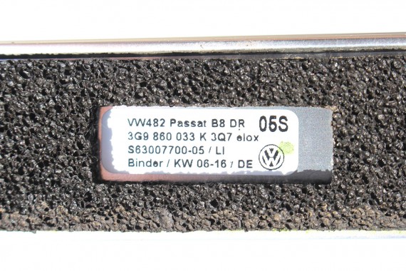 VW PASSAT B8 KOMBI RELINGI DACHOWE 3G9860033K 3G9860034K aluminium reling 2 sztuki 3G9860033N 3G9860034N 3G9860033Q 3G9860034Q