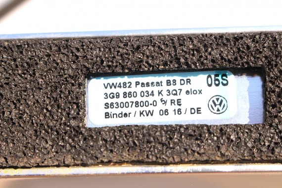 VW PASSAT B8 KOMBI RELINGI DACHOWE 3G9860033K 3G9860034K aluminium reling 2 sztuki 3G9860033N 3G9860034N 3G9860033Q 3G9860034Q