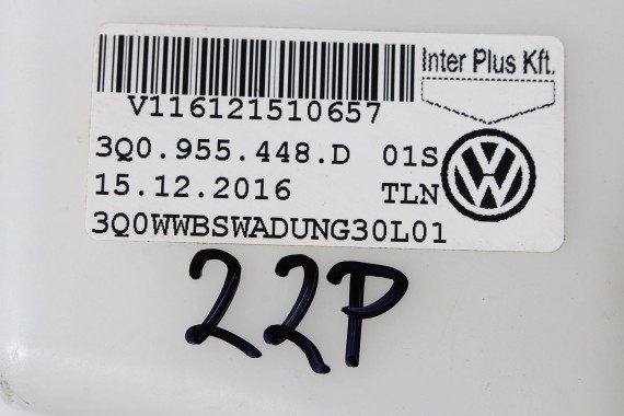 VW PASSAT B8 ZBIORNIK SPRYSKIWACZY 3Q0955448D 5G0955453J 3Q0 955 448 D 5G0 955 453 J 3G 2015-