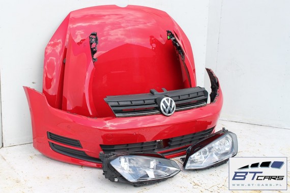 VW GOLF 7 VII PRZÓD maska błotniki zderzak pas przedni lampy błotnik lampa LY3D - czerwony tornado KOMPLETNY wzmocnienie 5G