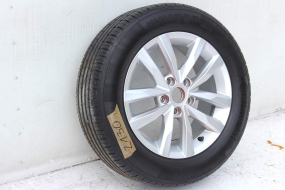 VW TOURAN KOŁO FELGA 5TA601025 DOJAZDOWE 16 DOJAZDÓWKA ZAPAS 6,5J*16H2 ET48 CONTINENTAL CONTIPREMIUMCONTACT 5 205/60/16 96V