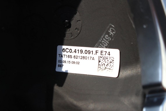 VW POLO CADDY SHARAN KIEROWNICA 6C0419091F 6C 7N 2K Kolor E74 czarny 6C0 419 091 F 6C0419091BP 6C0419091F 6C0419091BP 6C0419091F